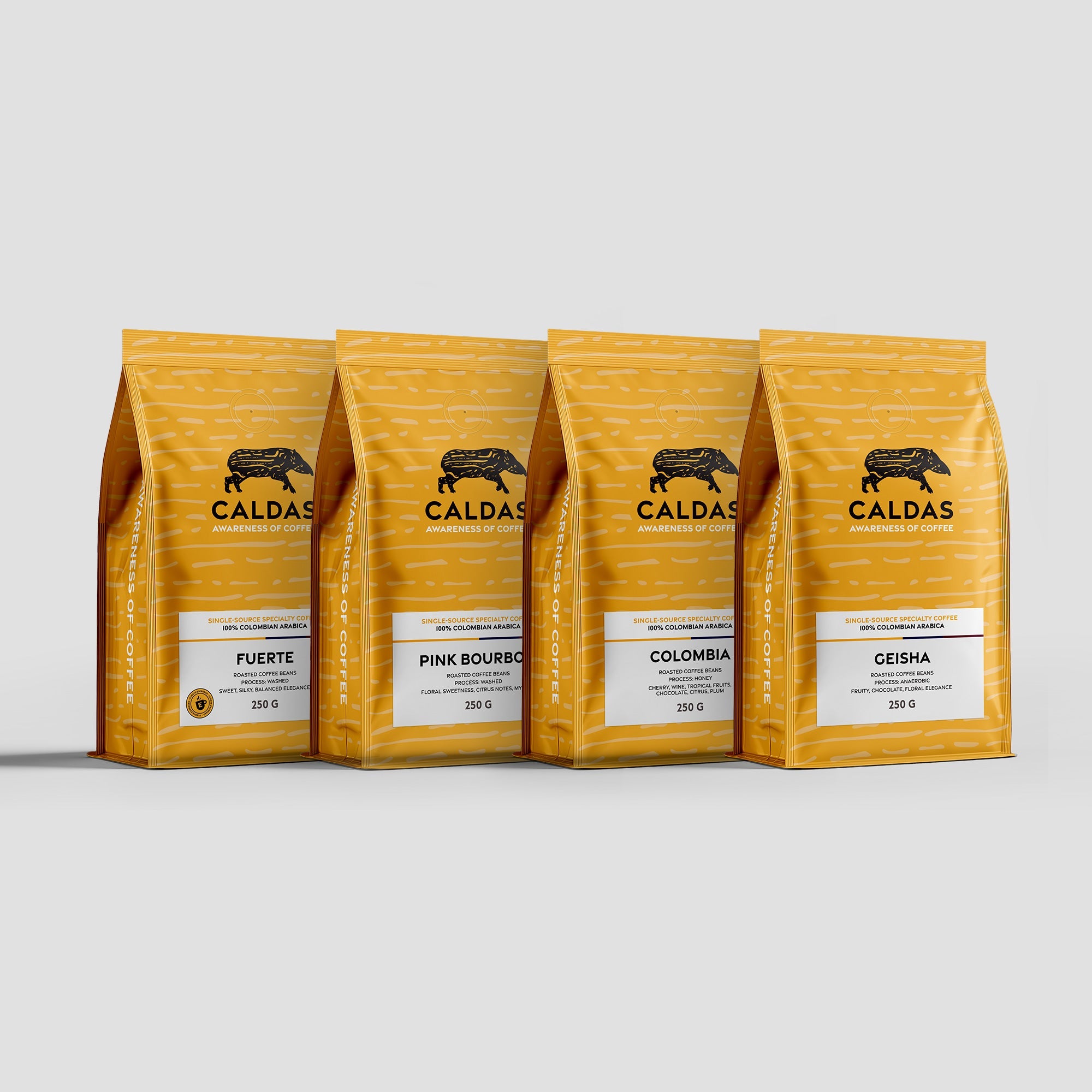 Entdecke die Caldas Specialty Coffee Welt – frisch geröstete Kaffeebohnen aus Kolumbiens einzigartigen Höhenlagen