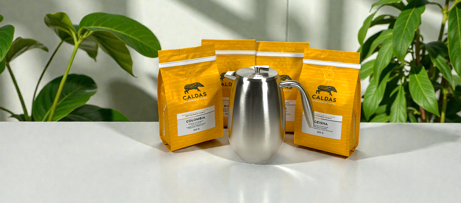 CALDAS Coffee Spezialitätenkaffee French Press Bodum